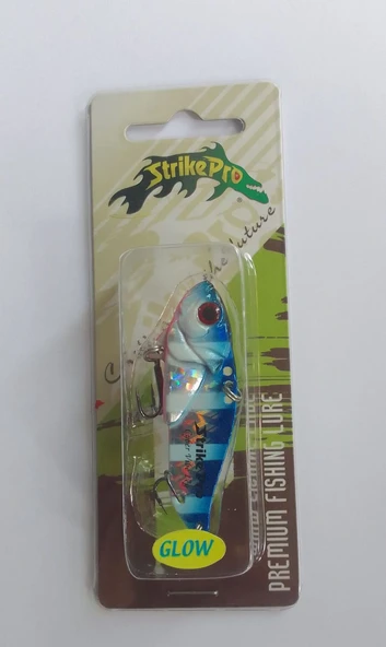 STRİKE PRO 5.5 CM VİBRASYON JİG YEM GLOW SIN50L (BLUE ZEBRA) ürün görseli