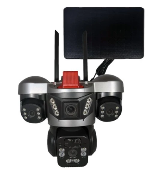 Apronx APX-WSP364 9Mp 3.6mm 2-2.8mm 4G Solar Üç Kamera 24 Led PTZ ürün görseli 1