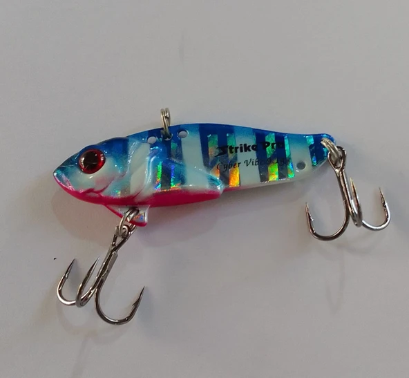 STRİKE PRO 4.5 CM VİBRASYON JİG YEM GLOW SIN50L (BLUE ZEBRA) - Resim 4