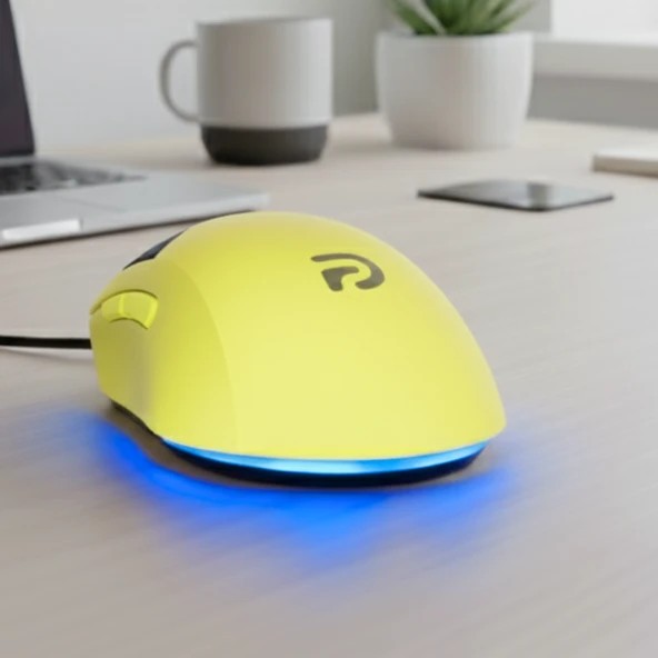 Trio - G100Y RGB Mouse – USB Kablolu Mouse - Resim 8