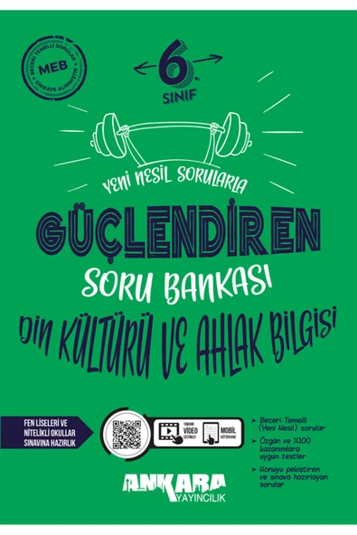 Ankara Yayıncılık 6. Sınıf Din Kültürü Güçlendiren Soru Bankası ürün görseli
