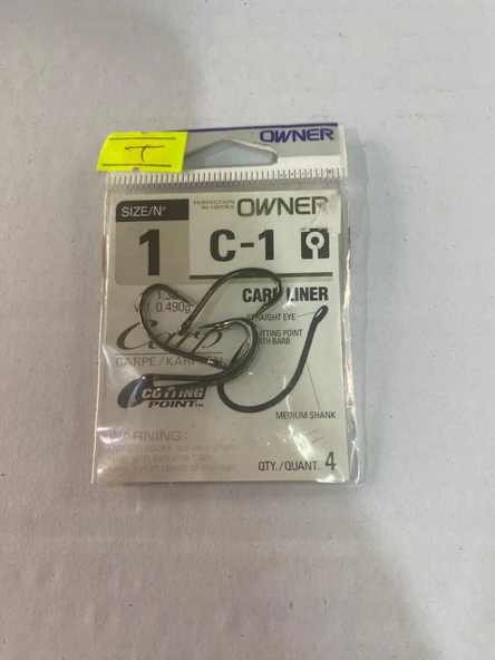 OWNER C-1 CARP LİNER NO:1 OLTA İĞNESİ ürün görseli