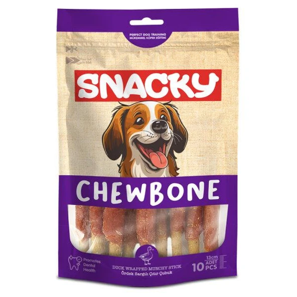 Snacky Munchy Ördek Sargılı Köpek Ödülü 10lu ürün görseli 1