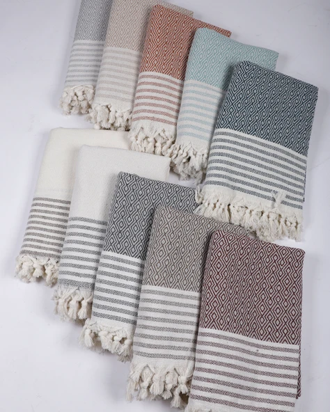 Buldan İşi Kaymaz Pamuklu 2'li Koltuk Örtüsü 170x210 Cm Kaliteli Koltuk Şalı Çekyat Kanepe Örtüsü (2 ADET) - Resim 5