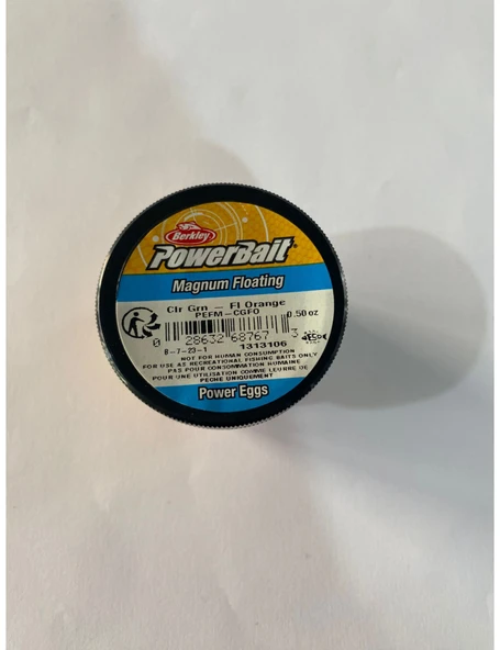 BERKLEY POWERBAİT MAGNUM FLOATING ORANGE  POWER EGGS ALABALIK YEMİ( TURUNCU 68767) - Resim 2