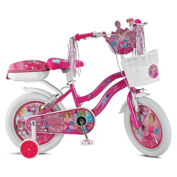 ÜMİT 1608 PRINCESS-SEPET-V-KIZ ÇOCUK BİSİKLETİ 16 JANT PEMBE ürün görseli