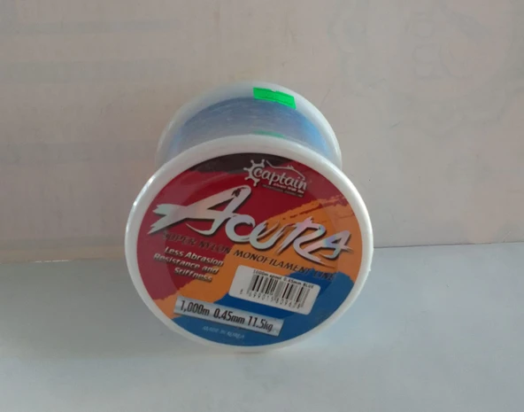 Captain Acura 1.000mt Monofilament Misina Mavi 0.45 mm ürün görseli