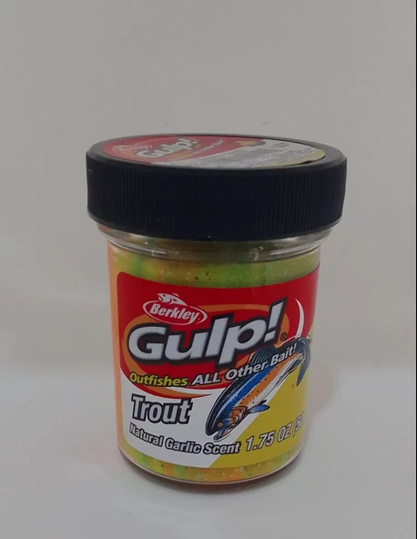 BERKLEY GULP RAİNBOW CANDY(GÖKKUŞAĞI) SARIMSAKLI ALABALIK HAMURU (52214) ürün görseli
