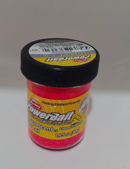 BERKLEY POWERBAİT ( SHERBET)72532 TURUNCU PEMBE RENK KARIŞIK ALABALIK HAMURU - Resim 2