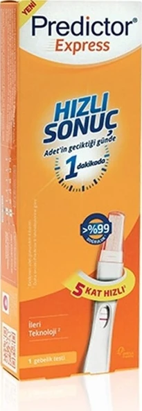 Predictor Express Hızlı Sonuç Gebelik Testi 1 Test ürün görseli 1
