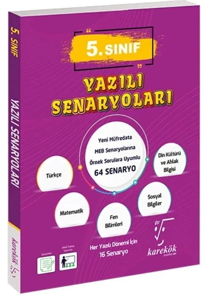 Karekök 5. Sınıf Yazılı Senaryoları ürün görseli 1