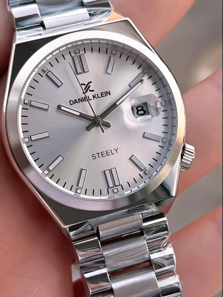 Daniel Klein Erkek Kol Saati 30 Metre Suya Dayanıklı Çelik Kordon + Bileklik Hediyeli VS.BLKT.0654 - Resim 4