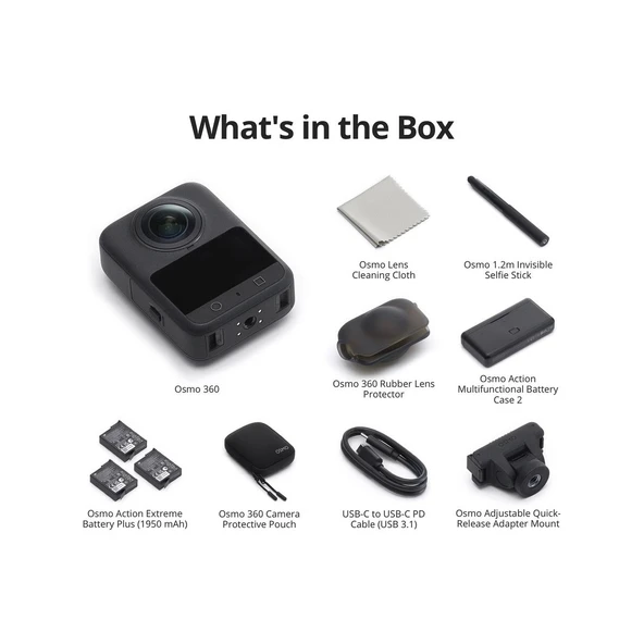 Djı Osmo 360 Aksiyon Kamerası Adventure Combo ( 2 Yıl Djı Türkiye Garantili) - Resim 4