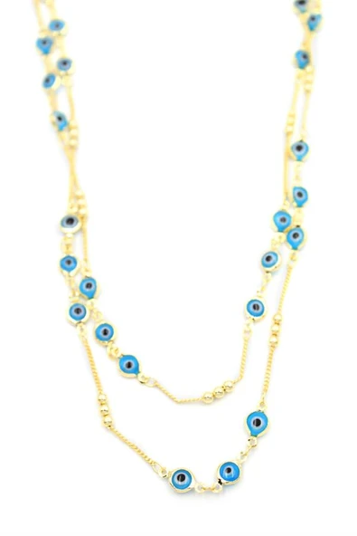 Nazar Kolye - 90 cm - Mavi ürün görseli 1