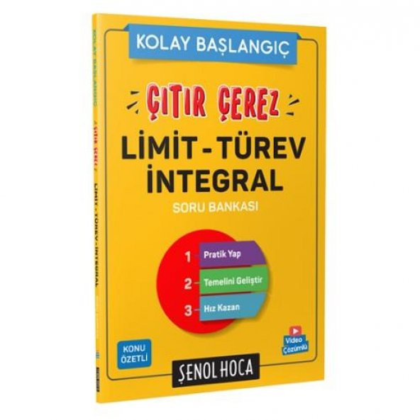 2022 Şenol Hoca Kolay Başlangıç - Çıtır Çerez Limit - Türev- İntegral Soru Bankası - 1