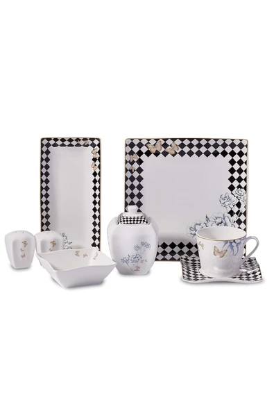 A8573 LİNK Kare 28prç Kahvaltı Takımı ürün görseli 1