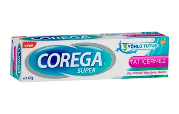 Corega Super Tat İçermez Diş Protezi Yapıştırıcı Krem 40 G ürün görseli