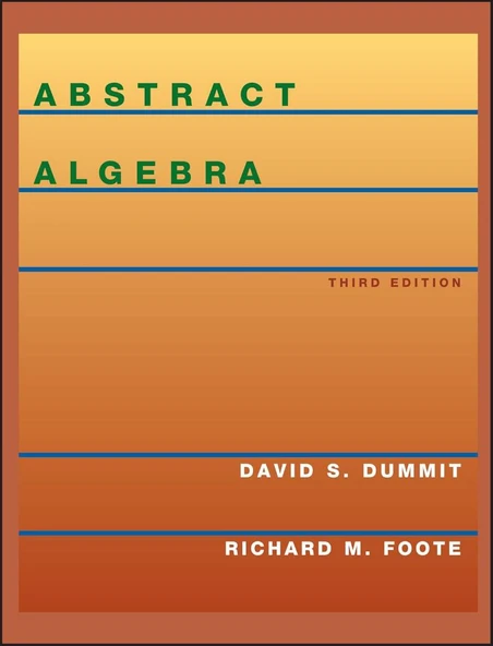 Abstract Algebra 3rd Edition - David S. Dummit, Richard M. Foote ürün görseli 1