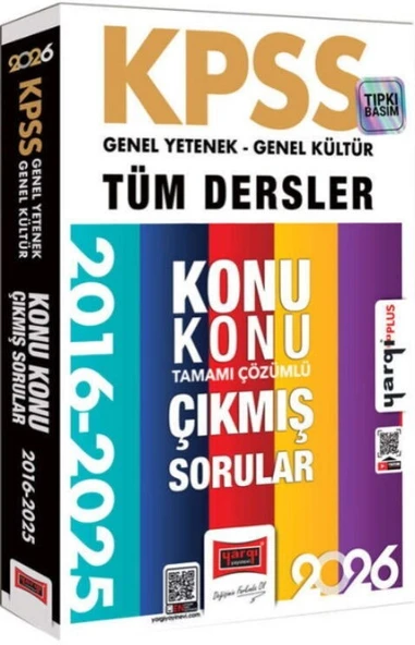 2026 KPSS Genel Kültür Genel Yetenek Tüm Dersler Tamamı Çözümlü 10 Yıl Çıkmış Sorular Yargı ürün görseli 1