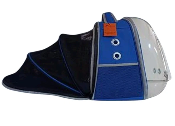 La Vista Büyük Astronot Pro Yırtılmaz Fileli Genişliyebilen Kedi, Küçük Köpek Sırt Taşıma Çantası Mavi 30-40-45cm ürün görseli