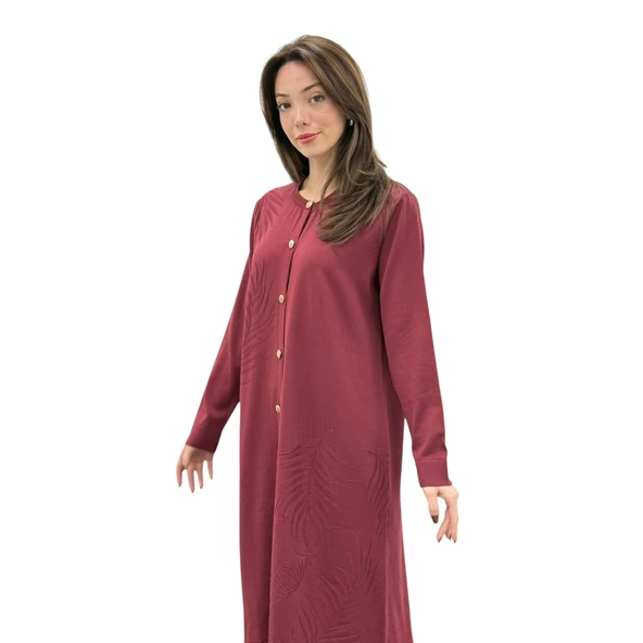 Kadın Yaprak Desenli Tunik 25YTD4132 - Resim 7