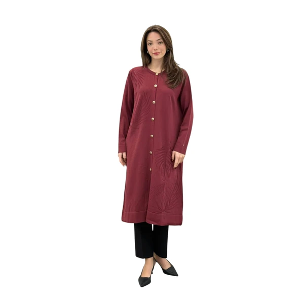 Kadın Yaprak Desenli Tunik 25YTD4132 - Resim 5