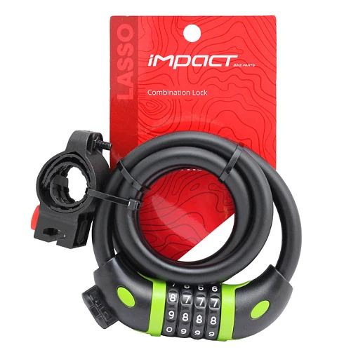 IMPACT Kilit - LASSO, 12x1000, Şifreli, Braketli, Yeşil ürün görseli