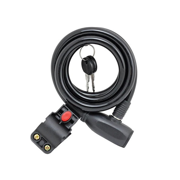 DT Kilit - Halat, 12x1500, Anahtarlı, Braket, HC-83105, Siyah ürün görseli