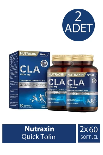 Nutraxin Quick-Slim CLA Tonalin 60 Kapsül 2 Adet ürün görseli 1