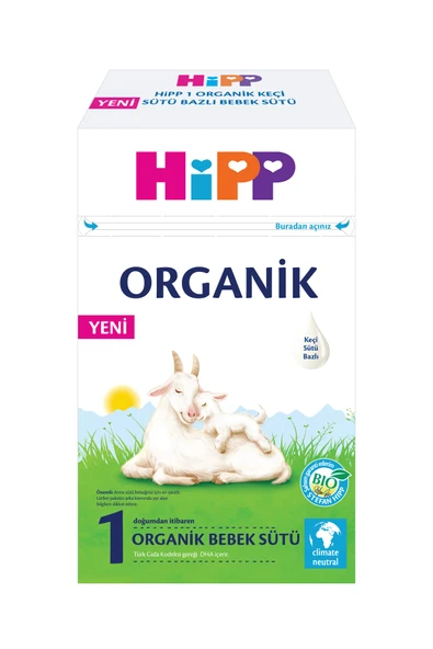 Hipp 1 Organik Keçi Sütü Bazlı Bebek Sütü 400 gr ürün görseli 1