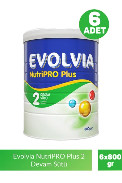 Evolvia Nutripro Plus 2 Devam Sütü 800 gr 6 Adet ürün görseli