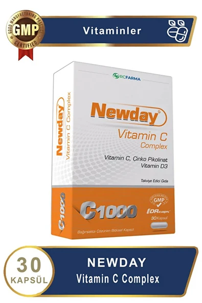 Newday Vitamin C 1000 Complex 30 Kapsül ürün görseli 1