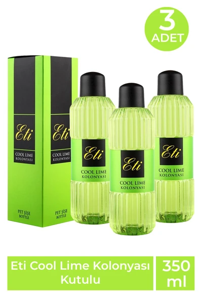 Eti Cool Lime Kolonya 350 ml 3 Adet ürün görseli