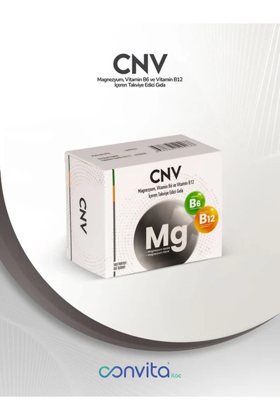 CNV Magnezyum Vitamin B6 B12 60 Tablet ürün görseli 1