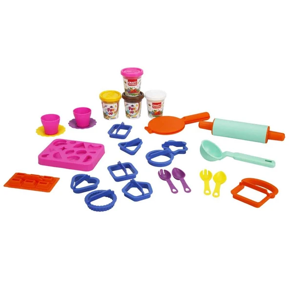 Crafy Tatlı Düşler Oyun Hamuru Seti 200 g 22 Parça - Resim 2