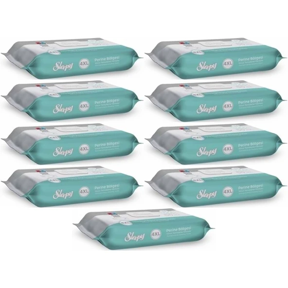Sleepy Perine Bölgesi ve Vücut Temizleme Islak Mendil Havlu 50 Yaprak (Ebat 4XL) (9 Lu Set) ürün görseli 1