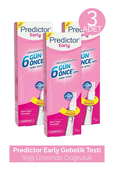 Predictor Early Gebelik Testi 3 Adet ürün görseli 1