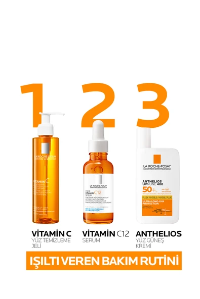 La Roche Posay C Vitamini İçerikli Işıltı Veren Yüz Temizleme Jeli 200 ml - Resim 7