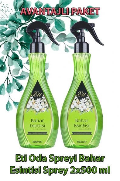 Eti Oda Spreyi Bahar Esintisi Sprey 500 ml 2 Adet ürün görseli 1