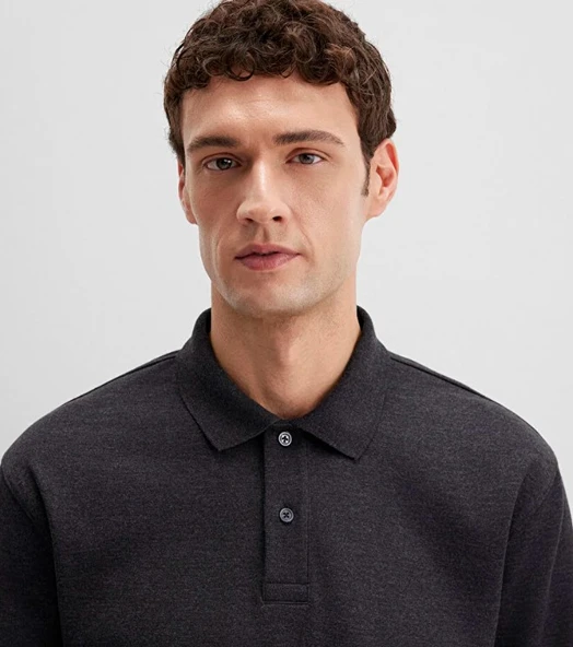 Mavi 0613041-80024 Uzun Kollu İnterlok Tişört Erkek T-Shirt - Resim 7