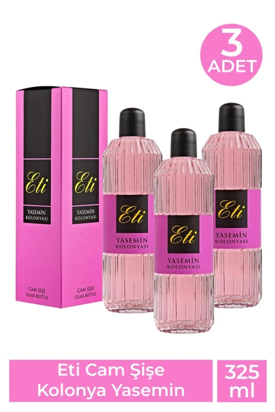 Eti Cam Şişe Kolonya Yasemin 325 ml 3 Adet ürün görseli 1