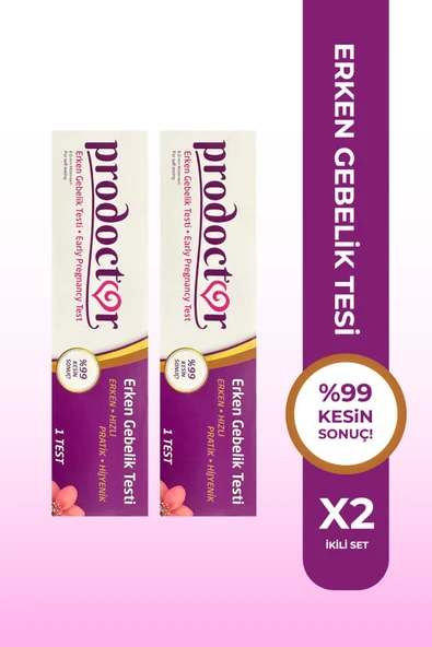 Prodoctor Erken Gebelik Testi 2 Adet ürün görseli 1