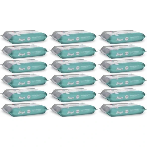 Sleepy Perine Bölgesi ve Vücut Temizleme Islak Mendil Havlu 50 Yaprak (Ebat 4XL) (18 Li Set) ürün görseli 1