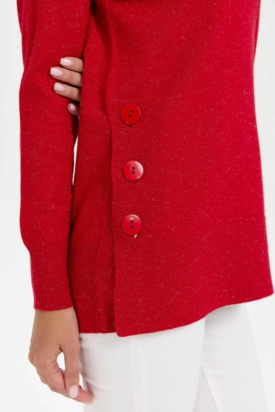 23390 DESEN TLL YAN YIRTMAÇLARI DÜĞMELİ SİMLİ SY BYN KOMPLE KAZAK - Resim 10