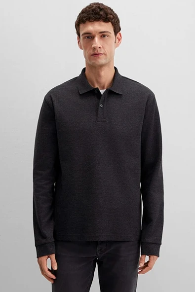 Mavi 0613041-80024 Uzun Kollu İnterlok Tişört Erkek T-Shirt - Resim 5