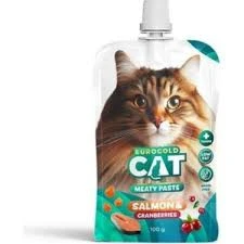 Eurogold Somon Balığı ve Kızılcık Ezme Kedi Ödülü 100grX 2 ADET ürün görseli 1