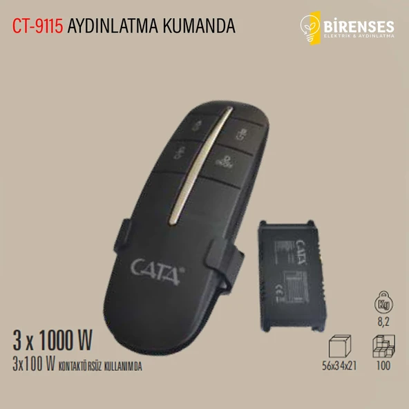 Cata Ct 9115 3X1000 3lü Aydınlatma Kumandası - Resim 2
