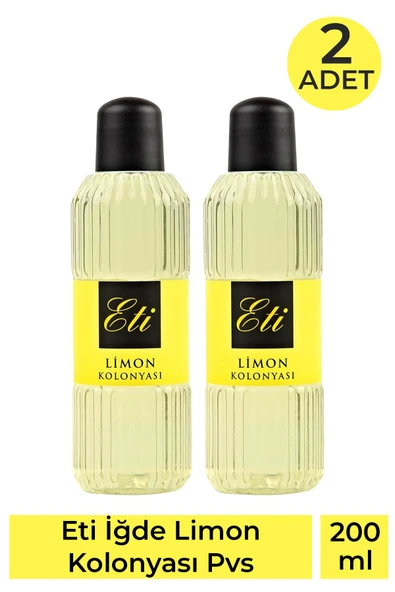 Eti Limon Kolonyası Pvc 200 ml 2 Adet ürün görseli 1