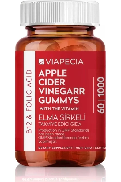 Viapecia Apple Cider Vinegar Elma Sirkeli 60 Tablet - Resim 6