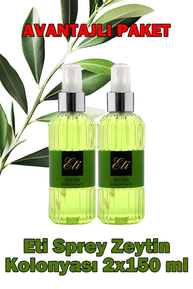 Eti Sprey Zeytin Kolonyası 150 ml 2 Adet ürün görseli 1